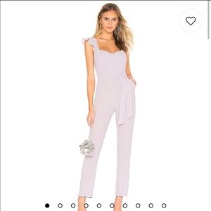 Superdown Gloria Flutter Jumpsuit in Lavender XS from Revovle